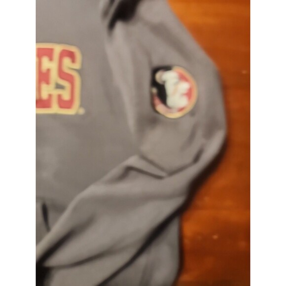 Florida State Seminoles Hoodie Men SZ M Grey Long Sleeve Fleece Embroidered] - Picture 3 of 5